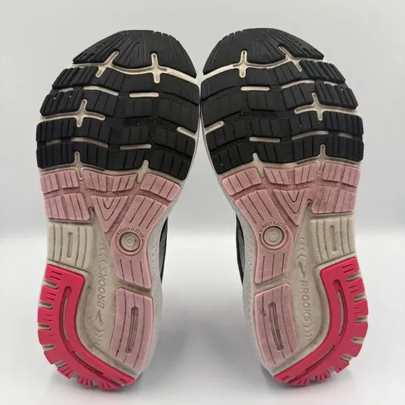 Brooks Ghost 16 Women's Size 9 B Black Red Running Shoes Sneakers 1204071B051 - Picture 7 of 9